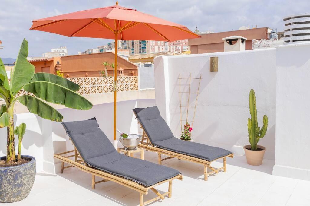 Downtown Flat With 46 Sqm Private Rooftop Terrace Малага Екстериор снимка